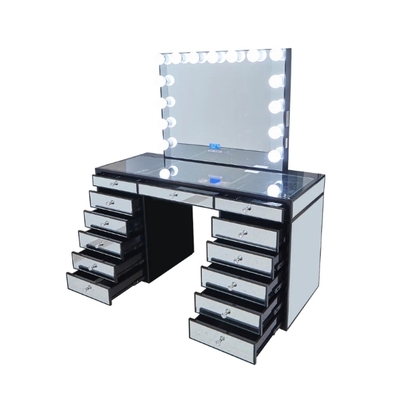 Mesa de vestidor Espejo Maquillaje Artista Mesa Moderno Almacenamiento de dormitorio Maquillaje Mesa de vanidad
