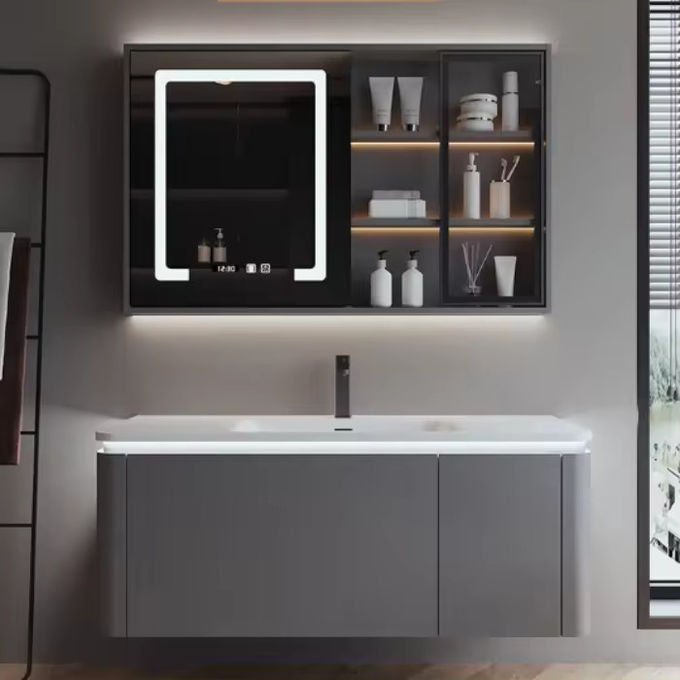 DTC personalizado de la pared montado en el baño unidades de vanidad lavabo gabinetes 1