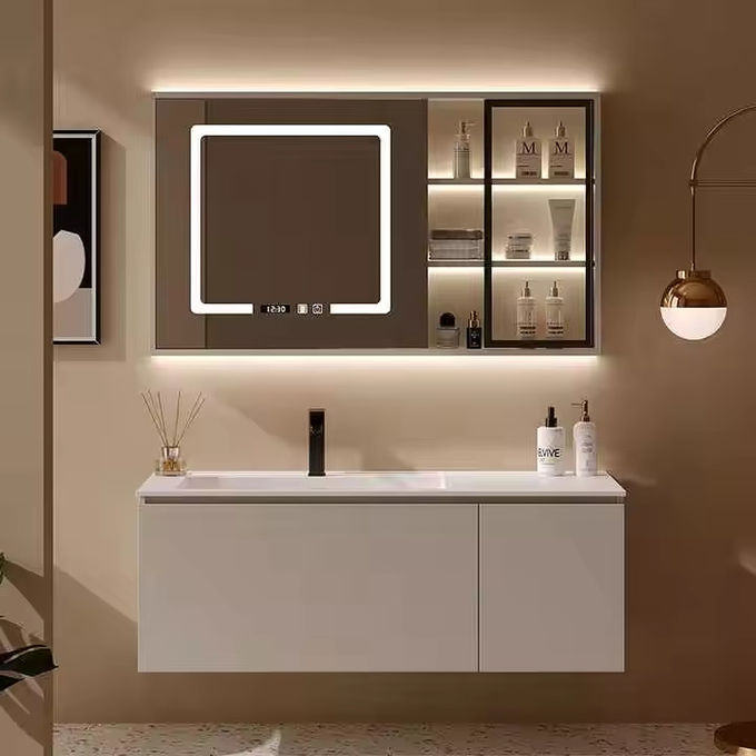 Cubierto de lavadero de la vanidad rectángulo moderno Combo para el baño y el baño 0