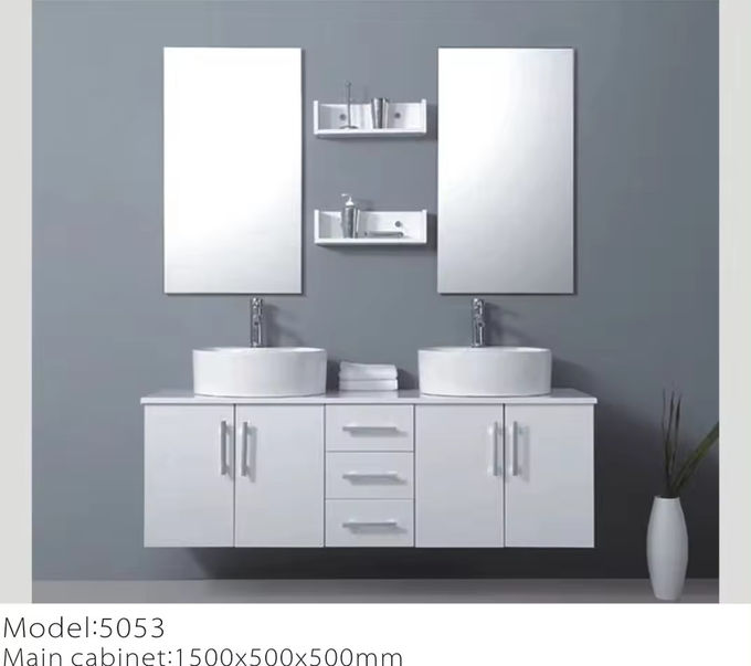 bañera de PVC de madera contrachapada bañera flotante armarios modernos 0