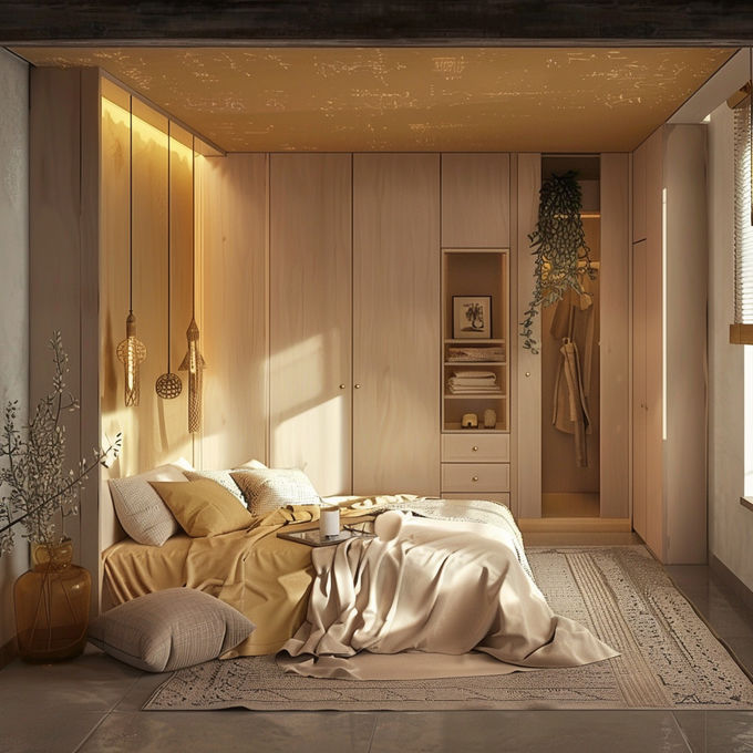 E1 Cuadro de partículas Armario Armario de diseño moderno Construir armario para muebles de casa 1